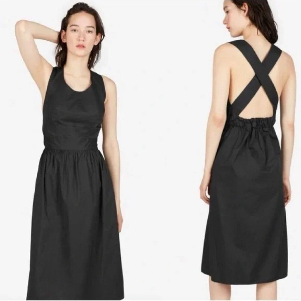 Everlane Black Crossback Dress